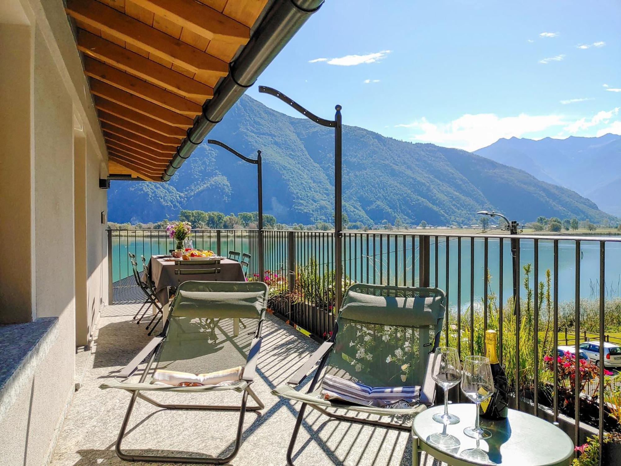 Dascio Silence Ferienwohnung Mit Panorama Balkon Buitenkant foto